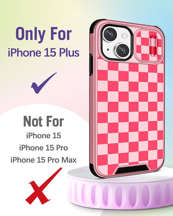 Buleens for iPhone 15 Plus Case 6.7 Inch - with Ring Stand & Camera Cover Aesthetic Cute Designed for Women Girls Pretty Unique Girly for iPhone 15 Plus Phone Case Compatible with Magsafe - Image 2