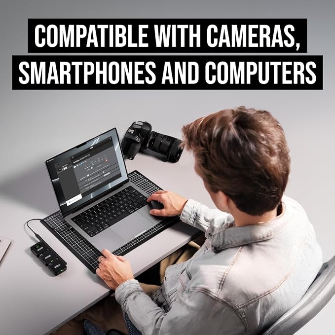 RØDE Wireless GO III (Gen 3) – Compact Wireless Mic – Pristine Audio, 32-bit Float Recording, Automatic Level Control, for Phones, Cameras and Computers (Black) | 32-bit Float Recording, Automatic Level Control, for Phones, Cameras and Computers (Black) - Image 4