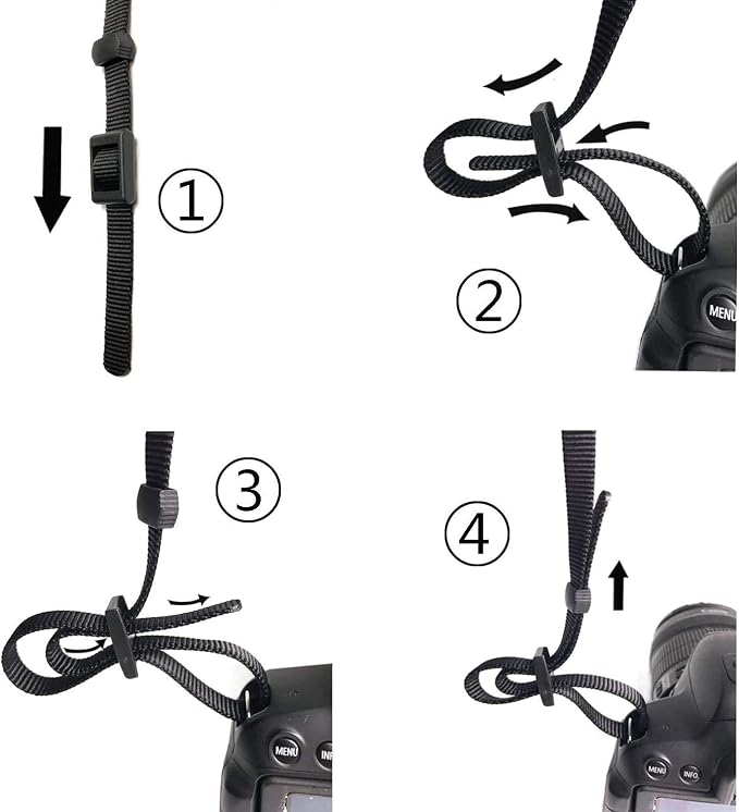 Camera Strap Women Camera Neck Strap Shoulder Belt Strap for Compact Digital Camera, Mirrorless Camera, Small DSLR Camera, Instant Camera(Black Dot) - Image 7