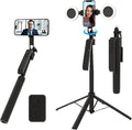 Auto Face Tracking Selfie Stick Tripod with Fill Light, 360 Rotation & Gesture Control, 70.9" Selfie Stick Tripod for iPhone with Remote for for TikTok/Vlog/Live Stream/Video Recording by Unknown