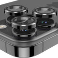 YWXTW Designed for iPhone 14 Pro Max Camera Lens Protector, for iPhone 14 Pro Camera Lens Protector, Individual Metal Anti Scratch HD Clear Case Friendly Tempered Glass Camera Cover, 1 Set (Graphite/Black) by YWXTW