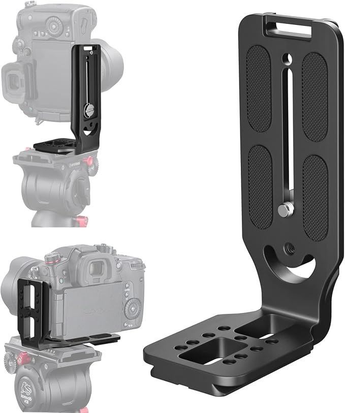 DSLR Camera L Bracket Vertical Horizontal Switching Tripod Quick Release Plate Compatible with Canon Nikon Sony DJI Osmo Ronin Zhiyun Stabilizer Tripod Monopod by Vikii+Store
