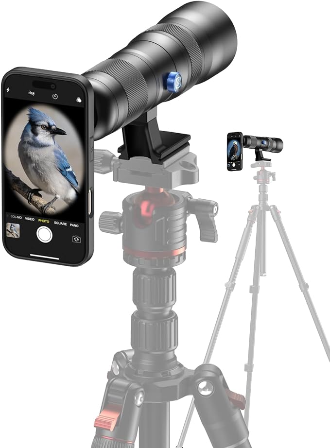 20-60X Zoom Telephoto Lens for iPhone 16 Pro, Evil Eye High Power HD Telephoto Phone Lens with Phone Case by Evileye
