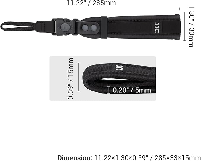 JJC Updated Soft Camera Hand Strap Wrist Strap for Canon EOS R RP R5 R6 R10 | for R6 Mark II III M6 M50 Mark II M200 Sony A7V A7IV A7III A7II A7R VI V A7RIV III A7S III & More Mirrorless DSLR Cameras - Image 6