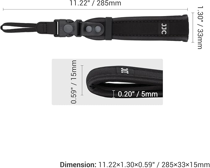 Upgraded Quick Release Soft Neoprene Camera Hand Wrist Grip Strap with Sliding Lock for Canon EOS R5 R6 Mark III II V R1 R RP R3 ZR Z5II Z6III Z6II Z50II Z9 P1100 A1 II A9III XM5 XT50 GFX100RF S1R II - Image 6