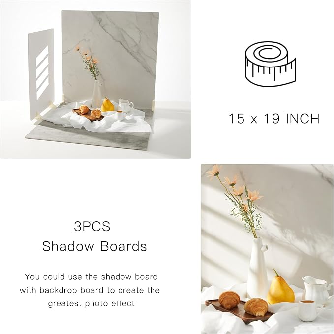 3PCS 15x19 inch Light and Shadow Boards, Window Light Boards for Photography Studio, Perfect for Food, Jewelry and Make-up Shooting - Image 5