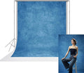 UrcTepics 5×7 ft Blue Fabric Photo Backdrops, Classic Abstract Texture Backdrop for Headshots and Portraits, Vintage Photography Background for Studio and Events. by UrcTepics