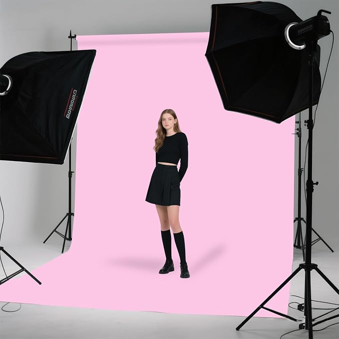 Pink Photo Backdrop for Photoshoot Background Photography 10x20ft | Polyester, Portrait Product Beauty Fashion Shoot, Party Celebrations - Image 4
