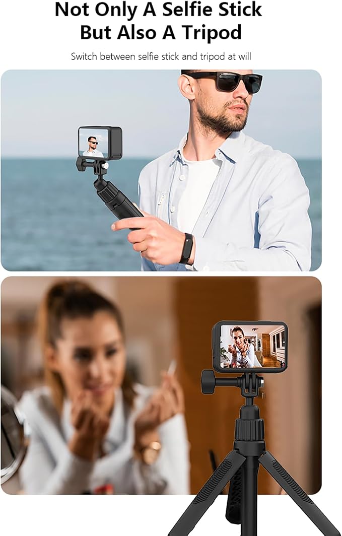 40cm/15.75" Selfie Stick Tripod Stand for GoPro Insta360, Mini Extension Rod Handle Grip for DJI Osmo 360 Nano, Action 6 5 Pro 4 3, Pocket 4 3, Ace Pro2, Go Ultra, Go 3S, X5 X4 X3 Accessories - Image 4