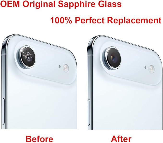 Back Rear Camera Lens Glass Replacement Compatible with iPhone Air 6.5 inches with pre-Installed Adhesive and Reparing Toolkit - Image 5