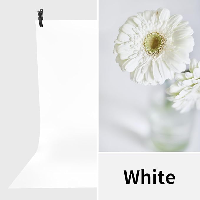 Meking 39.37x78.74 in PVC Backdrop, Matte White Background for Photography | Vinyl Backdrops for Product Photography,Portrait Shoots and Photo Studio - Image 3