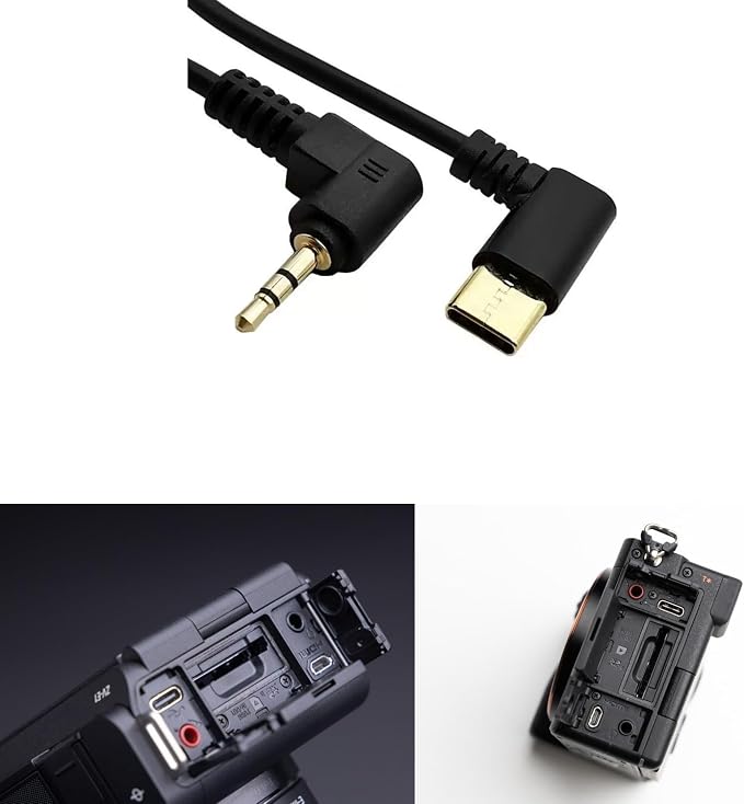 Shutter Release Cable for Sony A6700, A7C II, A7M5, A7CR, ZV-E1, ZV-E10 II Mirrorless Cameras (2.5mm-Type-C) - Image 3