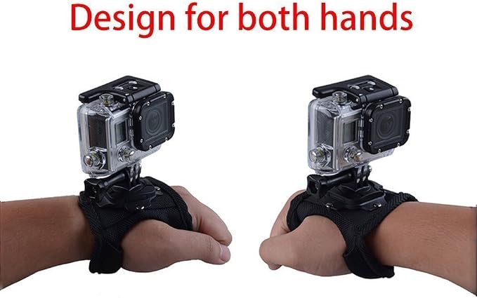 360 Degree Rotation Hand Strap Mount Wrist Strap Belt Compatible with GoPro HERO11 10 9 8 7/AKASO EK7000/Brave 4 8 7 LE/V50X/V50/Dragon Touch/VEMONT/WOLFANG/HLS/Exprotrek/Surfola/Jadfezy | Compatible with GoPro Hero 13 12 11 10 9 8 7/AKASO EK7000/Brave... - Image 5