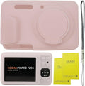 Case for Kodak PIXPRO FZ55, FZ55 accessories | Soft Silicone Protective Case Removable Lens Cover, Comes with 2 Screen Protectors and 1 Wrist Strap. (Jelly Pink) by SZHSYJY