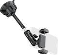 NEEWER Phone Holder for Your Car, 360° Rotating Vacuum Suction Cup Metal Cell Phone Mount Extended Magic Arm Compatible with iPhone Samsung for Windshield Skylight Navigation Video Recording, PA137 by Neewer
