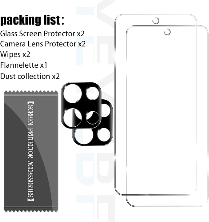 Moto G 2025/2026 Tempered Glass Screen & Lens Protector 2+2 Pack HD Clear | [Case Friendly] [Anti-Glare] [Bubble-Free] - Image 7