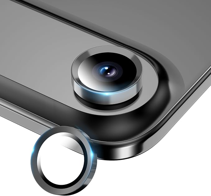 for iPhone Air Camera Lens Protector- Space Black | 9H Tempered Glass, Metal Individual Camera Cover, Accessories, Anti-drop, Case Friendly, HD Clear, Anti-Scratch by WumigooProducts