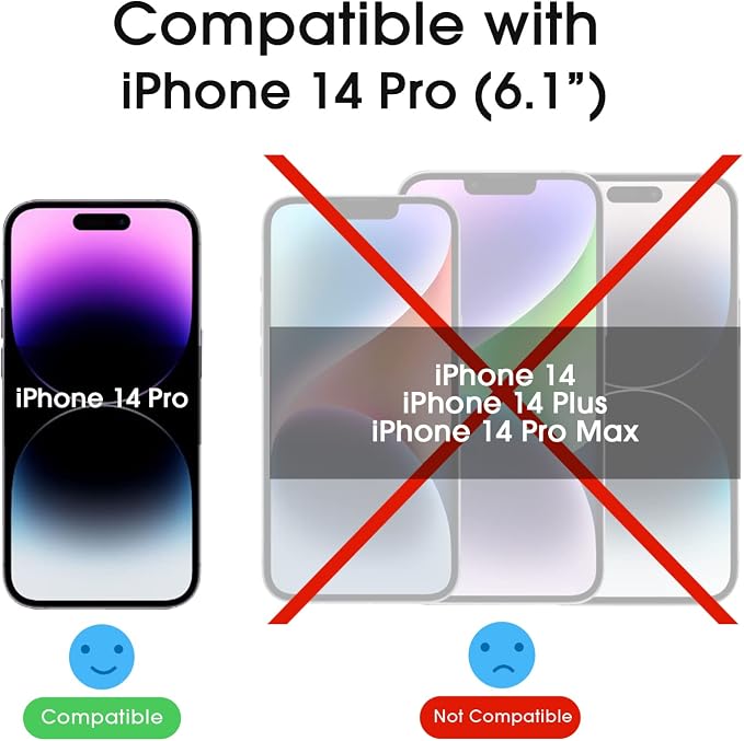 amFilm Auto-Alignment OneTouch for iPhone 14 Pro [6.1''] Screen Protector + Camera Lens Protector, Tempered Glass, 30 Seconds Installation, Bubble Free, Case Friendly, Anti-Scratch 2 Pack - Image 2