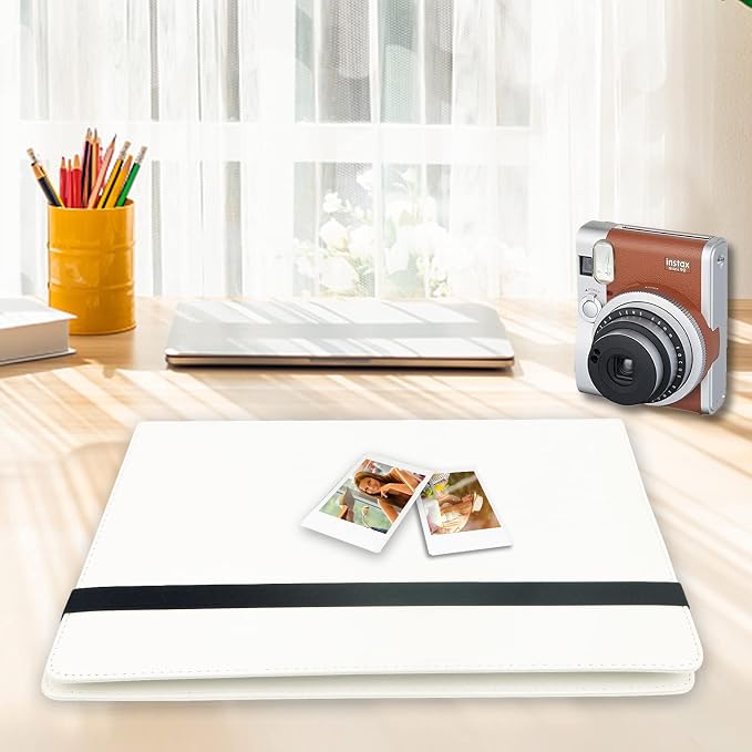 Veicevol 400-Pocket 2x3 Photo Album for Instax Mini and Polaroid, White | PU Leather Cover Keeps, Fits Instax Mini and Polaroid 2x3 Photos, Protects Travel, Wedding and Family Memories - Image 9