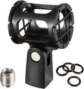 Microphone Shock Mount Holder Clip Mic Anti-Vibration for Condenser Shotgun Mic like Rode NTG-1 NTG-2 NTG-3 NTG-4 NTG-4+ NTG-5 Sennheiser MKE 600 by LYRCRO