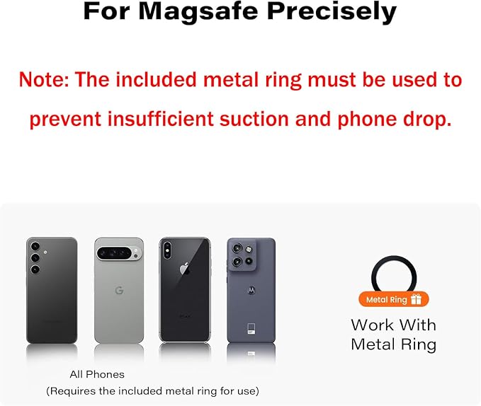 Magnetic Mic Stand Phone Holder Mount, 360° Angle Adjustment for Gym/Microphone Stand/Shopping Cart/Stroller/Handlebar,Compatible with iPhone 17/16/15/14/13/12 Series - Image 3