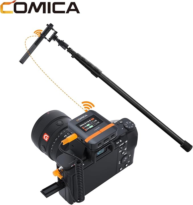 comica VM40 Wireless Shotgun Microphone,2.4G Super Cardioid Polar Pattern | 48kHz/32-bit Float Recording,Wired/Wireless Dual Modes,32G On-Board Recording for 40-Hour Storage - Image 2