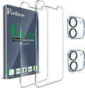 Ferilinso Screen Protector for iPhone 12, Tempered Glass, Case Friendly | 2 Pack, 9H+ Hardness, Military-Grade Shatterproof, HD Clear, Easy Installation Bubble Free, with Camera Lens Protectors by Ferilinso