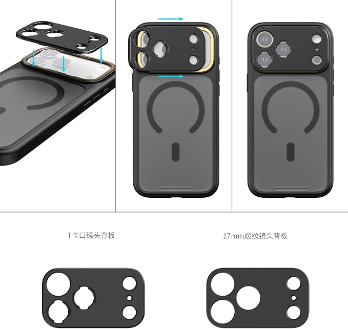 SmallRig FilMov Photography Grip+Phone Case Kit for iPhone 17 Pro Max, Ergonomic Grip with Shutter & Zoom, Built 3400mAh Battery Wireless Remote, Phone Creator Kit for Filmmaking, Selfie, YouTube-5554 - Image 6