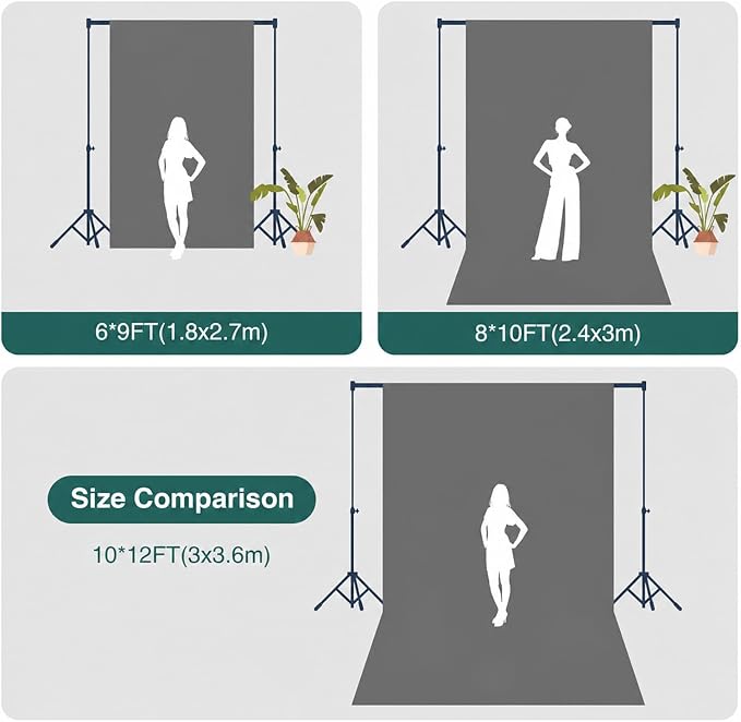 Kate Gray Photography Backdrop Solid Neutral Grey Background for Portrait | Pure Grey Cloth for Headshots, Product Photos, Videos,Parties Photo Booth Professional Photography Studio 8ft×10ft - Image 5