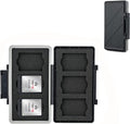 XQD Cfexpress Type B Card Holder,Water-Resistant 6 Card Case Storage Organizer for Nikon Z8 Z9 Z6III Z6II Z7II Z6 Z7 D4 D850 D5 D500 D6 Fuji XH2 XH2S GFX 100II Panasonic S1 S1R GH7 GH6 DJI Ronin 4D by JJC