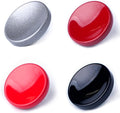 VKO Metal Soft Shutter Release Button | Delicate Camera Shutter Button Black Red Dark-red Gray 11mm Concave Surface(4 Pack) by VKO