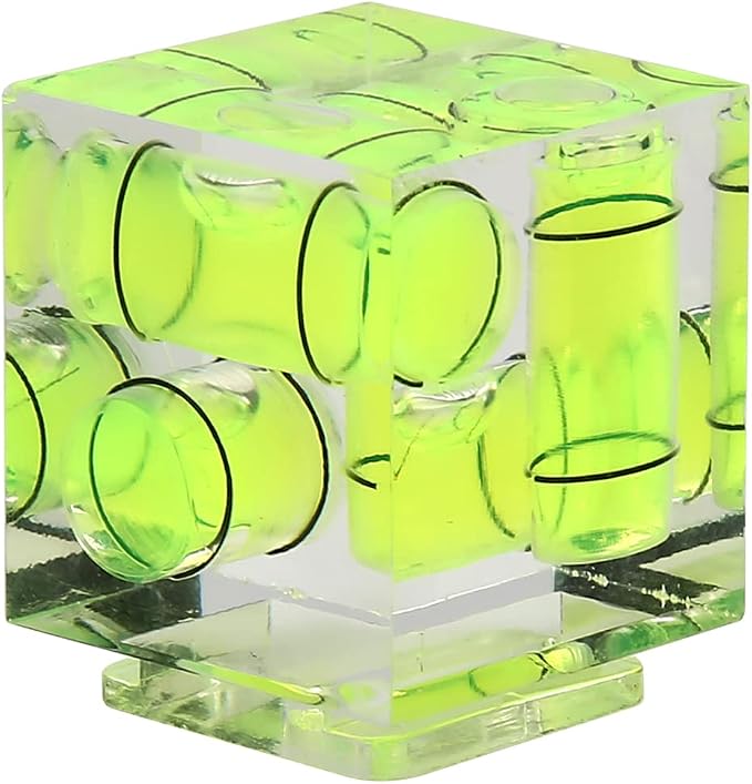 Camera Level Hot Shoe Level, Hot Shoe Bubble Level Camera Hot Shoe Cover 3 Axis 2 Axis 1Axis Bubble Spirit Level Compatible with Nikon, Olympus, Pentax Digital and Film Cameras-4 Packs - Image 2