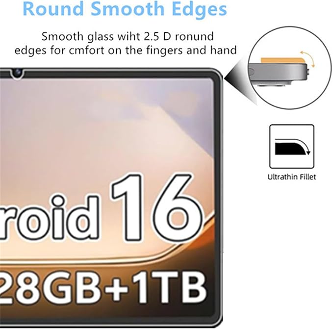 2 Pack Screen Protector for SHARECLOUD P10/Frameflow P10 Tablet 10.1 inch,Tempered Glass Film Guard for ECOPAD THTH-K12C 10.1/Suicoey P30/YLEEBG P30/Lebsytb P30 2025 Tablet 10.1" - Image 2