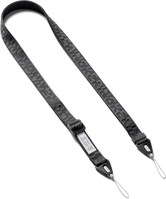 Ringke Phone Lanyard for iPhone 17 Pro Max and Most Smartphones [One-Touch Buckle] Shoulder Strap Adjustable Sturdy Universal Phone Crossbody Neck Lanyard for Travel Essentials - Lettering Black 3 by Ringke
