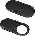 CloudValley Laptop Camera Cover Slide, Metal 0.023 Inch Ultra-Thin, 2 Packs | Web Webcam Cover for MacBook Pro / Air, Laptop, iMac, iPad, iPhone 8/7, Computer Accessories, Privacy Protection, Black by CloudValley