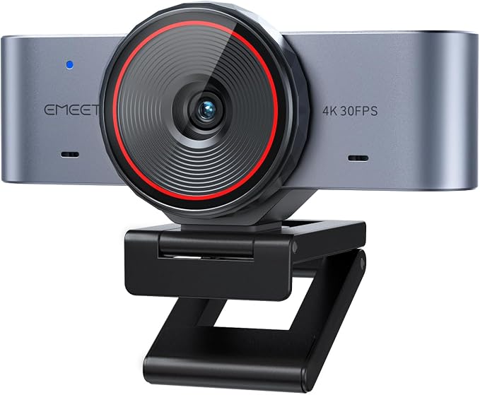 EMEET C960 Ultra 4K Webcam for Mac & PC, 1/1.5" Large Sensor, Metal Body | 0.2s Autofocus, DRC, Whiteboard Mode, Built-in Privacy Cover, 2 Mics, USB Webcam 4K for Meetings, Streaming, Content Creation by EMEET