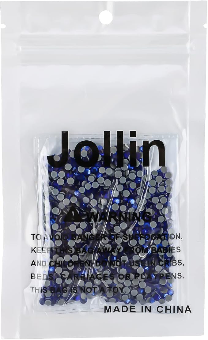 Jollin Hotfix Rhinestones Flatback Crystal Gems 3.2mm SS12, Sapphire | 1440pcs Hot Fix Crystals Glass Rhinestones for Bedazzling, Crafting, Clothes, Shoes & Accessories DIY Decoration - Image 7