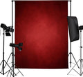 5x7ft Abstract Red Backdrop for Photography Vintage Ombre Dark Red Photo Backdrop Portrait Photo Studio Prop Background for Photoshoot Photo Parties Video Studio Backdrops Prop by Naykaly