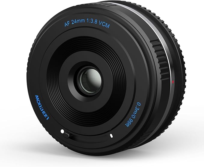 FE/E 24mm f3.8 Pancake Lens-AF Wide Angle Lens Compatible with Sony a7 IV/a7 III/ZV-E10/a7R V/a7C II/a7R IV/a7S III/a1/a9/a6500/a6600/a6700/a7 II/-Auto Focus Lens(FE/E Mount) by Lightdow