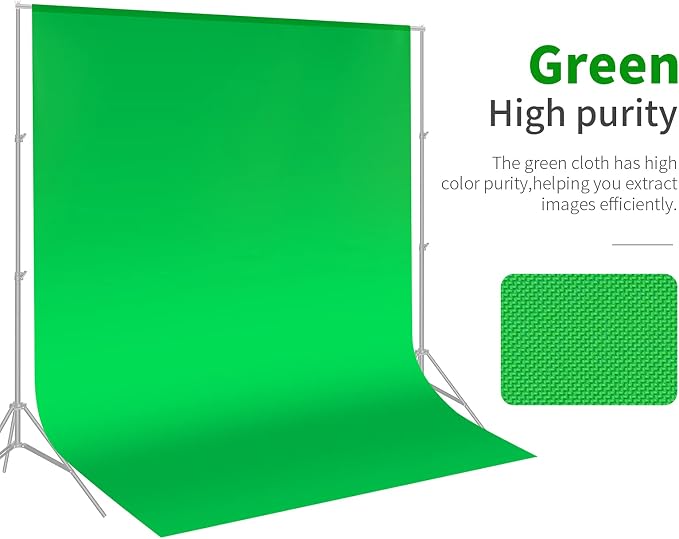 NEEWER 6x9 feet/1.8x2.8m Photo Studio 100% Pure Polyester Collapsible Backdrop Background for Photography, Video and Television (Backdrop Only) - Green - Image 7
