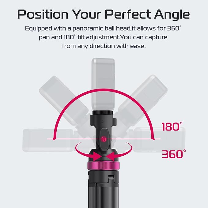 ULANZI MT-89 Extendable Tripod Aluminum, 82" Portable Adjustable Light Stand with 1/4" Screw Quick Release, Camera Phone Tripod for Camera Video Light Smartphone, Lightweight for Travel,Up Load 2.2LBS - Image 6