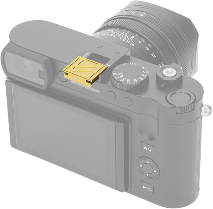 Upgraded Q3 43 Metal Hot Shoe Cover Cap w Full-Coverage for Leica Q3 43 Q2 | Q3 43 Hotshoe Protector, Aluminum Alloy Cover with Silicone Cushion, Special Designed for Leica Q3 43 Camera Accessories by Kiorafoto