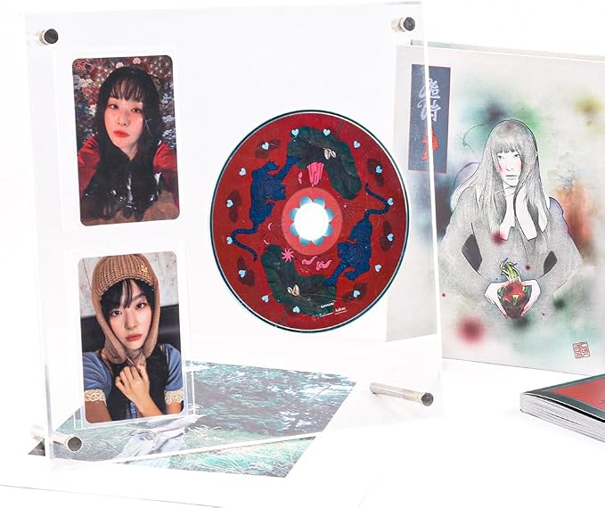 Photocard and CD Holder Stand, Acrylic Ablum Standing Display, 66 x 91 mm Card Cares Ultra Clear Trading Cases Protectors for Kpop Photocard Baseball Basketball Card Display (1CD+2Cards) | Clear Album Standing Display, 66 x 91 mm Trading Cases, Kpop Ph... by Baskiss