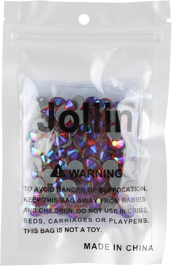 Jollin Hotfix Rhinestones Flatback Crystal Gems 8.4mm SS40, Red AB | 144pcs Hot Fix Crystals Glass Rhinestones for Bedazzling, Crafting, Clothes, Shoes & Accessories DIY Decoration - Image 7