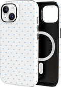 TPU Phone Case for iPhone 13, MagSafe Wireless Charging Compatible, Shockproof Slim Fit Protective Cover with Anti-Yellowing & Raised Camera Protection (Polka dot 3, iPhone 13) by Unknown