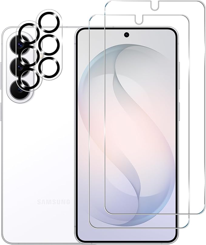 BIGFACE Galaxy S26 Tempered Glass Screen Protector + Camera Lens Protector [ 2 + 2 Pack ][Case Friendly] [Anti-Scratch] [Ultrasonic Fingerprint Unlock] Clear HD Protective Film for Samsung Galaxy S26 by Wehaveaprofessionalteam
