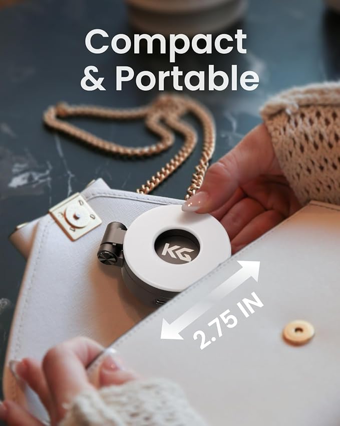 KraftGeek Magnetic Selfie Light for iPhone, Portable Ring Light for Phone | Rechargeable Phone Ring Light, Pocket Sized, 40 LEDs, Mini Cell Phone Selfie Light for Video Recording, Vlogging & Travel - Image 5