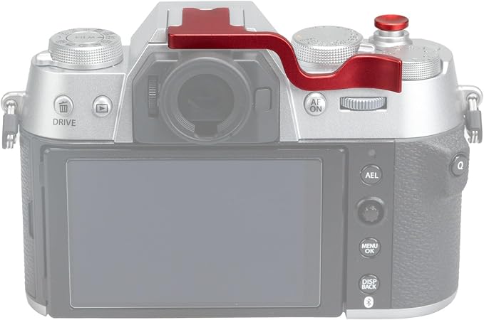 Metal Thumb Up Grip for for Fuji Fujifilm XT50 XT5 XT4 XT3 XT30 XT2 XT20 XT10 Digital Camera Hot Shoe Thumb Hand Grip Accessories (Red) - Image 2