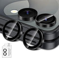 for Samsung Galaxy Z Flip 8 Camera Lens Protector, Individual Metal Ring Tempered Glass Lens Cover, [Strong Adsorption] Scratch Resistant Ultra-Thin HD Clear Lens Cover, 1 Set-Black Ring by Btscase
