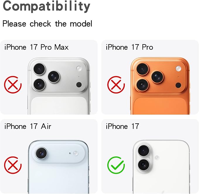 Bling Diamond Camera Lens Protector Compatible with iPhone 17, Metal Glitter Gem Camera Cover，9H Tempered Glass lens full Screen Protector with 3D Rhinestone Sparkle - Image 2